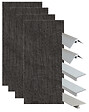 ONDEE - Pack de montage 4 panneaux muraux en niche - Ardoise 200 cm - profilés chromés - vignette
