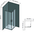 ONDEE - Pack montage 2 panneaux muraux en angle -  gris & anthracite 120 cm - profilés blanc - vignette