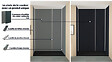 ONDEE - Pack montage 4 Panneaux muraux  en niche -  Gris & Anthracite 200 cm - profilés chromés - vignette