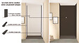 ONDEE - Pack montage 3 panneaux muraux en niche -  Blanc & Noir 120 cm - profilés noirs - vignette