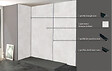 ONDEE - Pack complet de montage panneaux muraux Terrazzo 200 cm - Profilé noir inclus - vignette