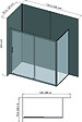 ONDEE - Pack montage 3 panneaux muraux en angle -  gris & anthracite 200 cm - profilés blanc - vignette