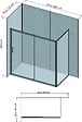 ONDEE - Pack complet de montage panneaux muraux Marbre Gris 120 cm - Profilé noir inclus - vignette