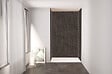 ONDEE - Pack de montage 3 panneaux muraux en niche - Ardoise 120 cm - profilés chromés - vignette