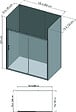 ONDEE - Pack montage 4 Panneaux muraux  en niche -  Gris & Anthracite 200 cm - profilés blanc - vignette