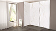 ONDEE - Kit montage Panneaux muraux Angle ORMA Marbre Blanc L200cm max - profilé noir - vignette