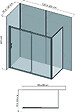 ONDEE - Kit montage Panneaux muraux Angle ORMA Marbre Blanc L200cm max - profilé noir - vignette