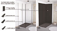 ONDEE - Pack montage 3 panneaux muraux en angle -  blanc & noir 200 cm - profilés noirs - vignette