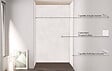 ONDEE - Pack montage 3 panneaux muraux en niche - Terrazzo 120 cm - profilés chromés - vignette