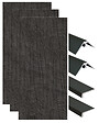 ONDEE - Pack de montage 3 panneaux muraux en niche - Ardoise 120 cm - profilés noirs - vignette