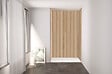 ONDEE - Pack montage 3 panneaux muraux en niche - Tasseau bois 120 cm - profilés chromés - vignette