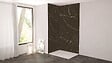 ONDEE - Pack complet de montage panneaux muraux Marbre Noir 120 cm - Profilé noir inclus - vignette