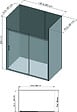ONDEE - Pack montage 4 Panneaux muraux  en niche -  Gris & Anthracite 200 cm - profilés noirs - vignette