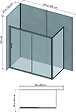 ONDEE - Pack complet de montage panneaux muraux Béton 200 cm - Profilé chromé inclus - vignette