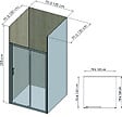 ONDEE - Pack de montage 3 panneaux muraux en niche - Bois 120 cm - profilés chromés - vignette