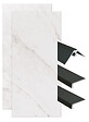 ONDEE - Pack complet de montage panneaux muraux Marbre Gris 120 cm - Profilé noir inclus - vignette