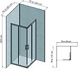 ONDEE - Pack complet de montage panneaux muraux Marbre Gris 120 cm - Profilé noir inclus - vignette