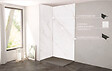 ONDEE - Pack complet de montage panneaux muraux Marbre Gris 120 cm - Profilé noir inclus - vignette