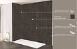 ONDEE - Pack complet de montage panneaux muraux Ardoise 200 cm - Profilé chromé inclus - vignette