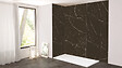 ONDEE - Pack complet de montage panneaux muraux Marbre Noir 200 cm - Profilé chromé inclus - vignette