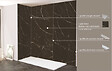 ONDEE - Pack complet de montage panneaux muraux Marbre Noir 200 cm - Profilé chromé inclus - vignette