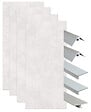ONDEE - Pack montage 4 panneaux muraux en niche - Terrazzo 200 cm - profilés chromés - vignette