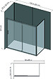 ONDEE - Pack montage 3 panneaux muraux en angle -  gris & anthracite 200 cm-profilé noir - vignette