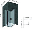 ONDEE - Pack complet de montage panneaux muraux Ardoise 120 cm - Profilé noir inclus - vignette