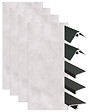 ONDEE - Pack de montage 4 panneaux muraux en niche - Béton 200 cm - profilés noirs - vignette
