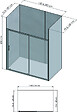 ONDEE - Pack de montage 4 panneaux muraux en niche - Béton 200 cm - profilés noirs - vignette
