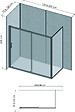 ONDEE - Pack complet de montage panneaux muraux Marbre Gris 200 cm - Profilé noir inclus - vignette