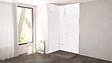 ONDEE - Pack de montage panneaux muraux Marbre Blanc effet mat 120 cm - Profilé chromé - vignette