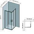 ONDEE - Pack de montage panneaux muraux Marbre Blanc effet mat 120 cm - Profilé chromé - vignette