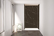 ONDEE - Pack montage 3 panneaux muraux en niche - marbre noir 120 cm - profilés chromés - vignette