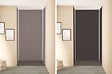 ONDEE - Pack montage 3 Panneaux muraux  en niche -  Gris & Anthracite 120 cm - profilés blanc - vignette