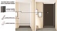 ONDEE - Pack montage 3 Panneaux muraux  en niche -  Gris & Anthracite 120 cm - profilés blanc - vignette