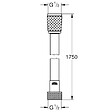 GROHE - Flexible de douche GROHE VitalioFlex Trend 1750 mm noir mat + microfibre - vignette