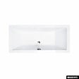 OTITEC - Baignoire rectangulaire - 175 x 80 cm - avec Habillage - Pieds - Vidage Chrome - QUADRO SLIM - vignette