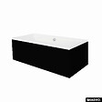 OTITEC - Baignoire rectangulaire - 180 x 80 cm - sans Habillage - avec Pieds - Vidage Chrome - QUADRO SLIM - vignette