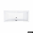 OTITEC - Baignoire rectangulaire - 180 x 80 cm - sans Habillage - avec Pieds - Vidage Chrome - QUADRO SLIM - vignette