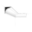 ORAC DECOR - CX129 Corniche plafond Orac Decor - 9,5x9,5x200cm (h x p x L) - moulure décorative polymère Carton complet - vignette