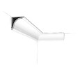 ORAC DECOR - CX199 Corniche plafond Orac Decor - 8x8x200cm (h x p x L) - corniche décorative polymère Carton 8 pièces - vignette