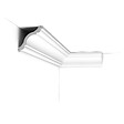 ORAC DECOR - CX123 Corniche plafond Orac Decor - 8x8x200cm (h x p x L) - moulure décorative polymère Pack 2 pièces - vignette