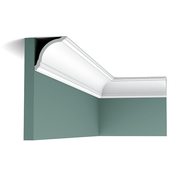 ORAC DECOR - CX199 Corniche plafond Orac Decor - 8x8x200cm (h x p x L) - corniche décorative polymère A l'unité - large