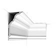 ORAC DECOR - C340 Corniche plafond polyuréthane Orac Decor Luxxus - 25,5x13.5x200cm (h x p x L)- moulure décorative Pack 2 pièces - vignette