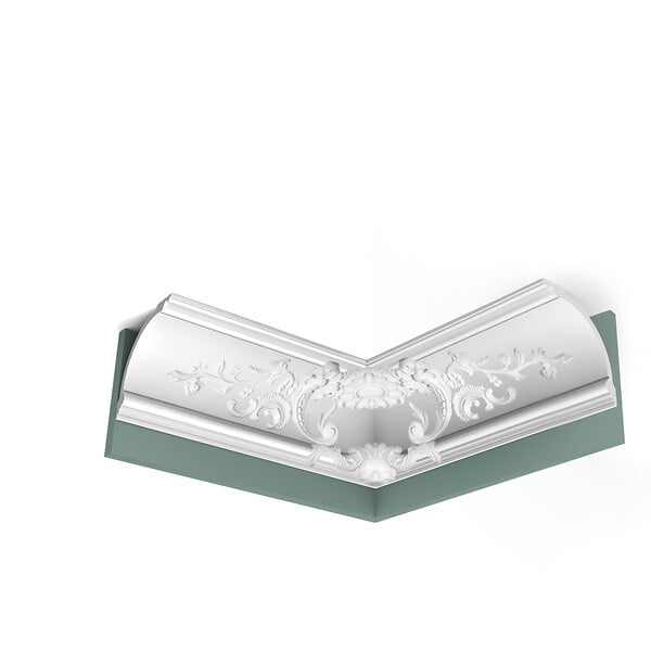 ORAC DECOR - C338B Corniche plafond polyuréthane Orac Decor Luxxus - 18x18x200cm (h x p x L) - moulure décorative Carton complet - large