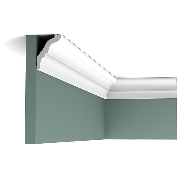 ORAC DECOR - CX112 Corniche plafond Orac Decor - 5,5x4x200cm (h x p x L) - moulure décorative polymère Carton 8 pièces - large