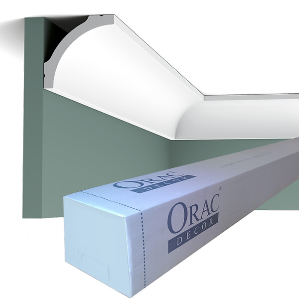 ORAC DECOR - CB522 Corniche plafond Orac Decor - 6,7x6,7x200cm (h x p x L) - moulure décorative polystyrène Carton complet - large