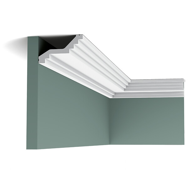 ORAC DECOR - C400 Corniche plafond polyuréthane Orac Decor Luxxus - 6x10x200cm (h x p x L) - moulure décorative Carton complet - large
