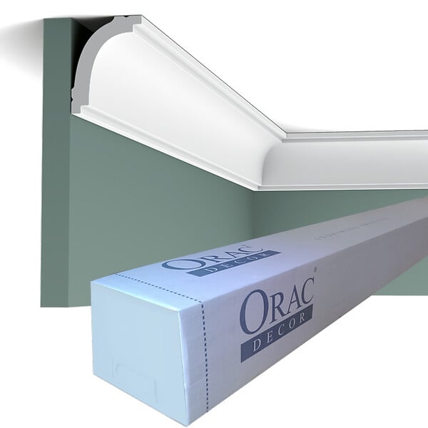 ORAC DECOR - CB523 Corniche plafond Orac Decor - 5,9x4,4x200cm (h x p x L) - polystyrène Carton complet - large